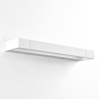 Vridbar vägglampa Sirle 45 cm i vitt