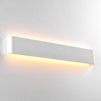 Vit vägglampa med integrerade LED, 61 cm - Norell