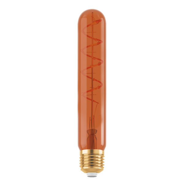 E27 dimbar rörlampa koppar med spiral 18,5 cm, 4W, 1600K