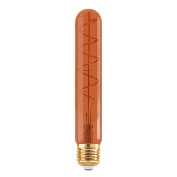 E27-rörlampa LED dimbar, koppar spiral 4 watt (1600K)