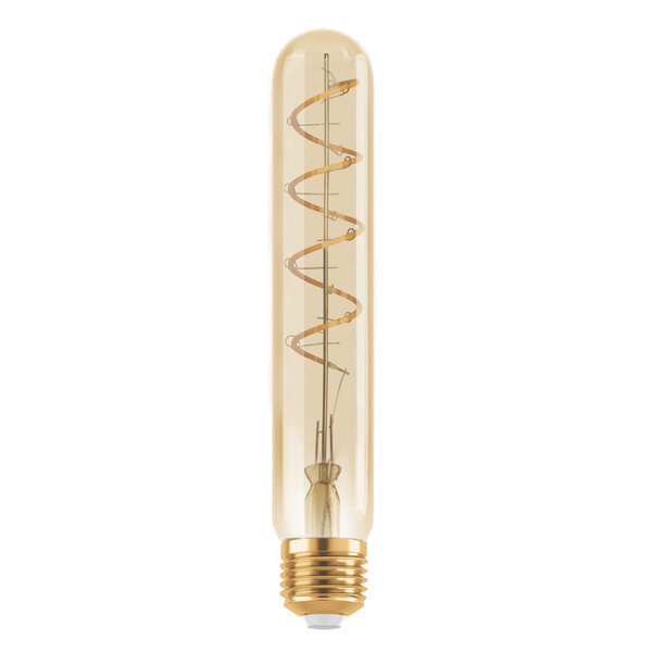 E27-rörlampa LED dimbar, amber spiral 4 watt (1600K)