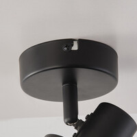 Taklampa Fori med en lampa - svart med bikakedesign
