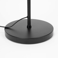 Golvlampa Musta med tre lampor - svart med rökgrått glas