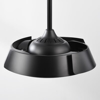 Takfläkt Ventu med integrerad LED och fjärrkontroll - svart