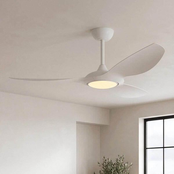 Takfläkt Viento med integrerad LED och fjärrkontroll - vit