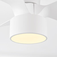 Kompakt takfläkt Vejas med integrerad LED - vit