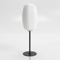 Bordslampa med vitt glas - Kalisto