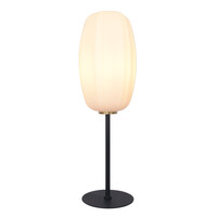 Bordslampa Kalisto - svart med vitt glas