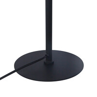 Bordslampa Kalisto - svart med vitt glas