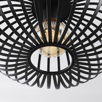 Pendellampa Sole med öppen design - svart