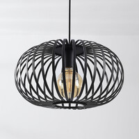 Pendellampa Sole med öppen design - svart