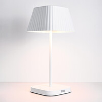 Uppladdningsbar bordslampa Robin - vit, dimbar