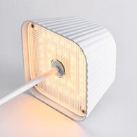 Uppladdningsbar bordslampa Robin - vit, dimbar