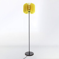 Golvlampa Lenthe - gul PET-filt