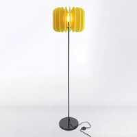 Golvlampa Lenthe - gul PET-filt