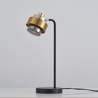 Bordslampa Kulta med vridbar skärm - med rökfärgat glas