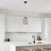 Pendellampa Puri med integrerad LED - svart och guld