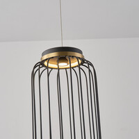 Pendellampa Puri med integrerad LED - svart och guld
