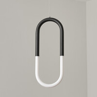 Design pendellampa Rohr - svart