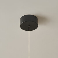 Designad pendellampa Rohr - svart med integrerad LED