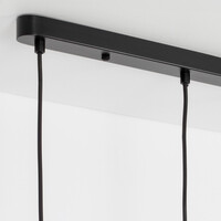 Pendellampa Pilka med tre lampor - rökfärgat glas med spegeleffekt