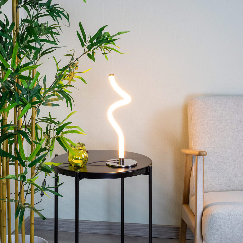Bordslampa Akrila i spiralform med integrerad LED - dimbar