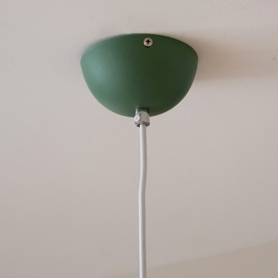 Rustik pendellampa Zelena i grönt