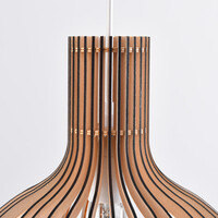 Boho pendellampa Legno i trä - rund