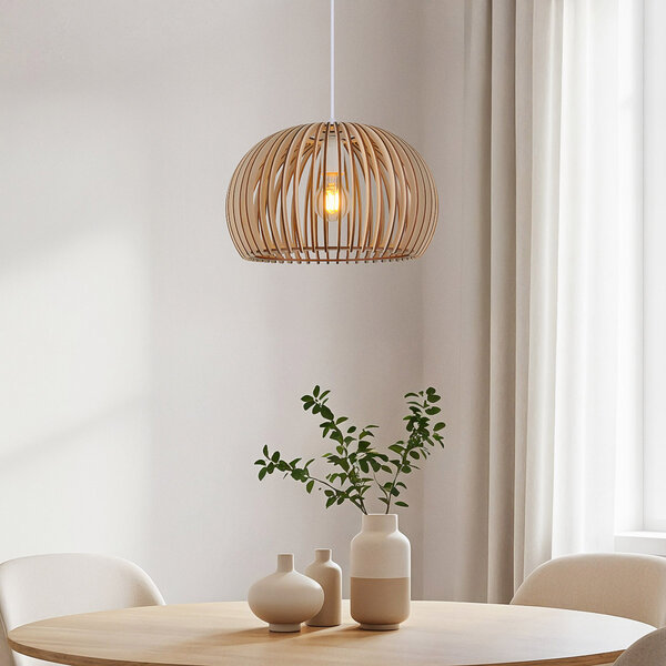 Boho pendellampa Medis i trä - rund