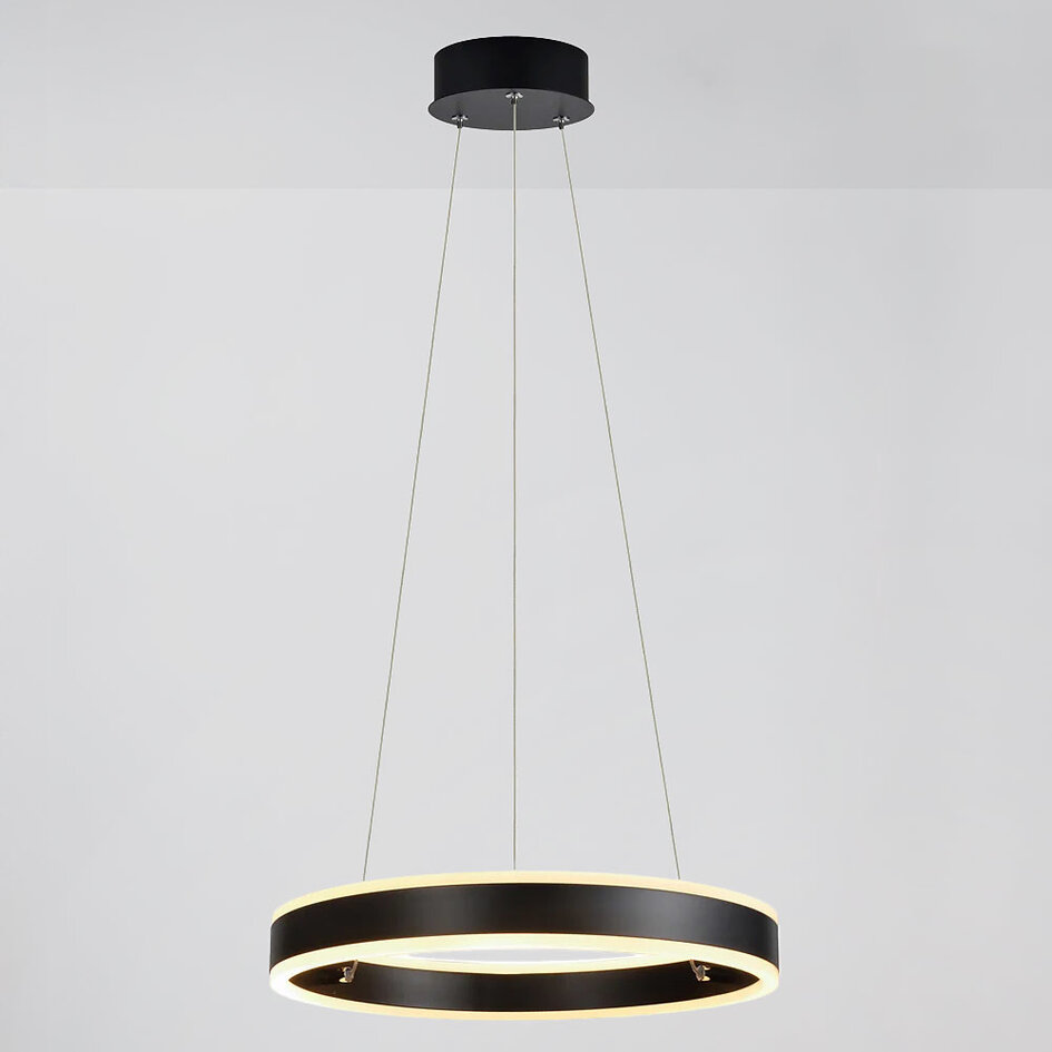 Design taklampa svart dimbar - Cercle