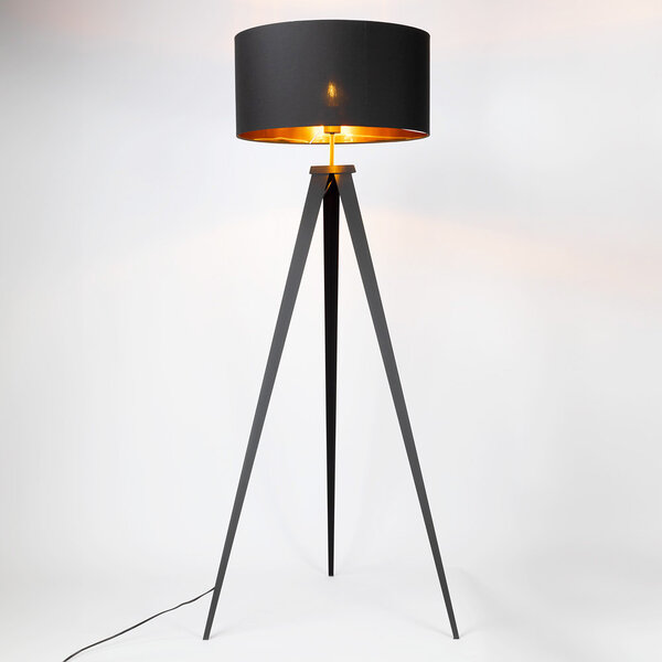 Golvlampa Tessuto på stativ med tygskärm