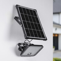 30W solcellsdriven LED-strålkastare för utomhusbruk med sensor - Nick