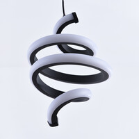 Tvinnad design-pendellampa Bojana, 3-stegs dimbar
