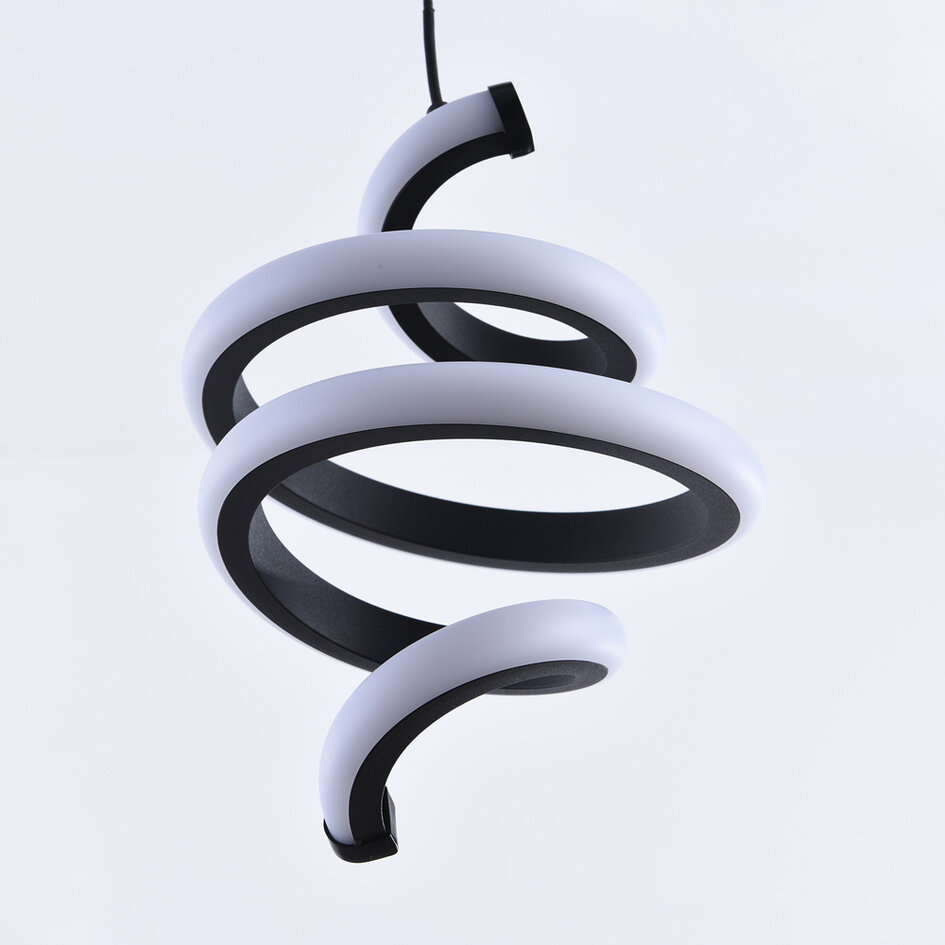 Tvinnad design-pendellampa Bojana, 3-stegs dimbar