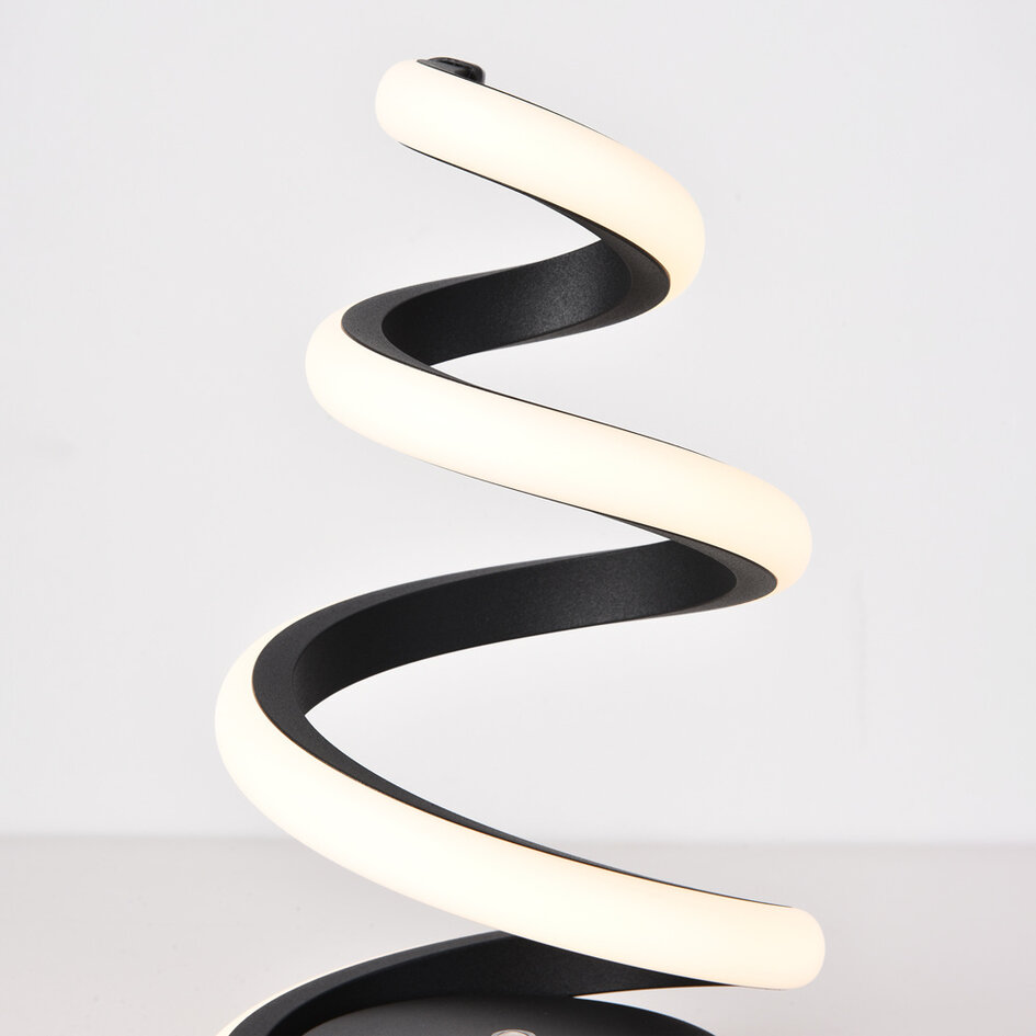 Bordslampa Borja i spiralform med 3-stegs dimbar LED
