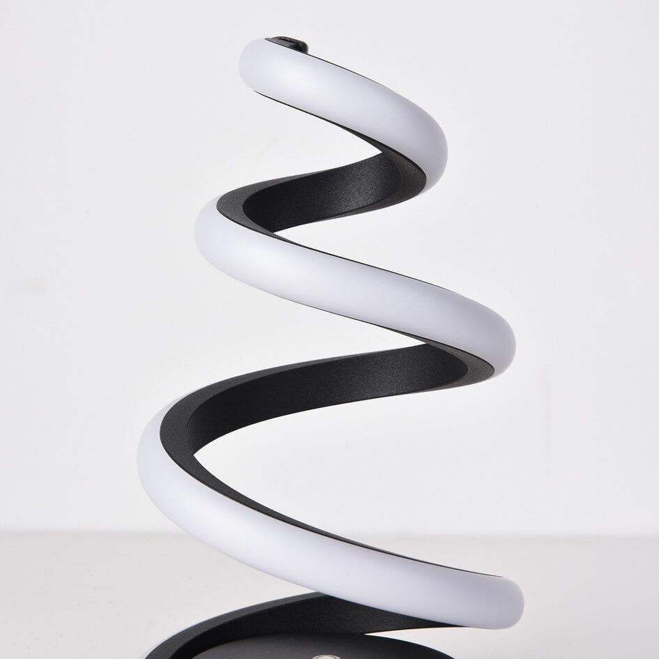 Bordslampa Borja i spiralform med 3-stegs dimbar LED