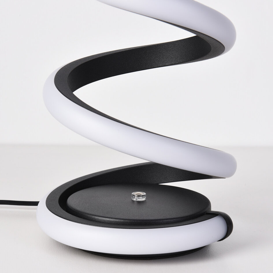Bordslampa Borja i spiralform med 3-stegs dimbar LED