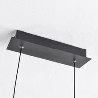 3-stegs dimbar designad pendellampa Ches - svart med integrerad LED