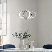 3-stegs dimbar pendellampa Yinthe - krom med integrerad LED