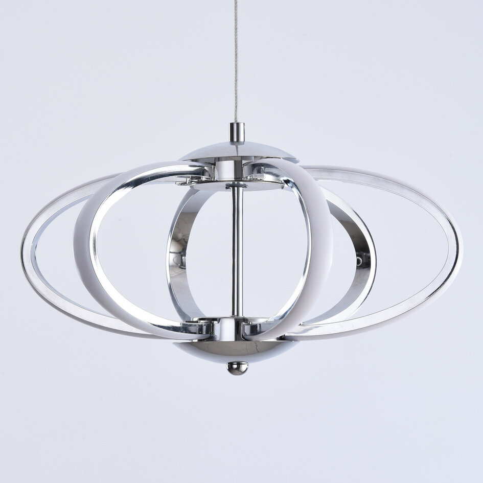 3-stegs dimbar pendellampa Yinthe - krom med integrerad LED