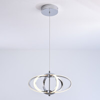3-stegs dimbar pendellampa Yinthe - krom med integrerad LED
