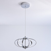 3-stegs dimbar pendellampa Yinthe - krom med integrerad LED