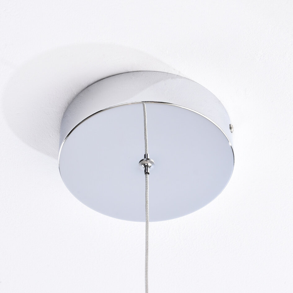 3-stegs dimbar pendellampa Yinthe - krom med integrerad LED