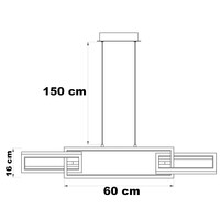 Modern pendellampa Aya - 3-stegs dimbar