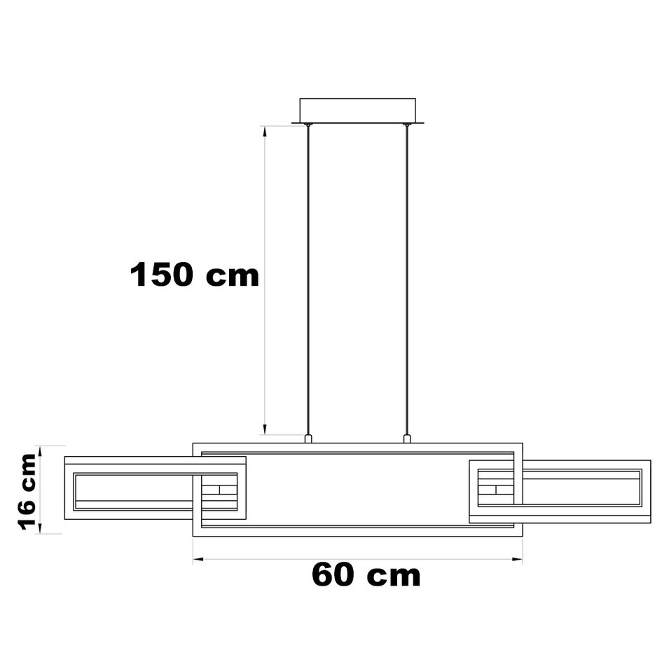 Modern pendellampa Aya - 3-stegs dimbar