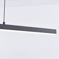 3-stegs dimbar designad pendellampa Merle - mörkgrå med integrerad LED