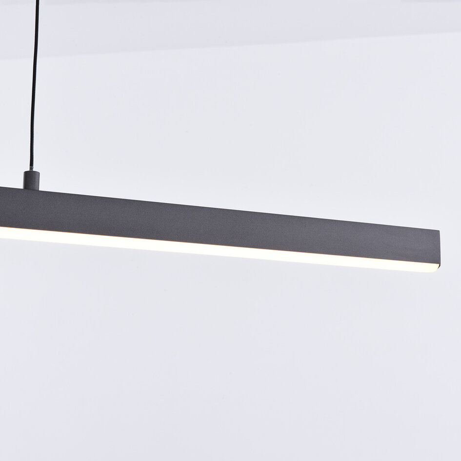3-stegs dimbar design taklampa Merle - mörkgrå