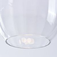 3-stegs dimbar pendellampa Isra - transparent glas