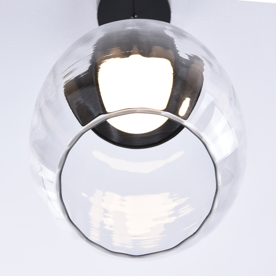 3-stegs dimbar pendellampa Isra - transparent glas