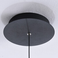 Pendellampa Melody med rökfärgat glas med färgskiftning och 3-stegs dimbar LED